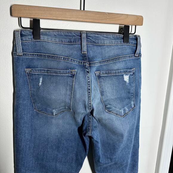 Flying Monkey Women's High Rise Distressed Skinny Jeans Size 28 - Picture 4 of 9